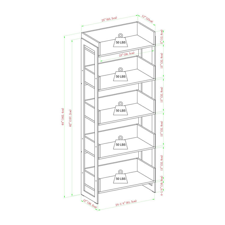 استند و کتابخانه مدل Walker-1/ چوب و فلز