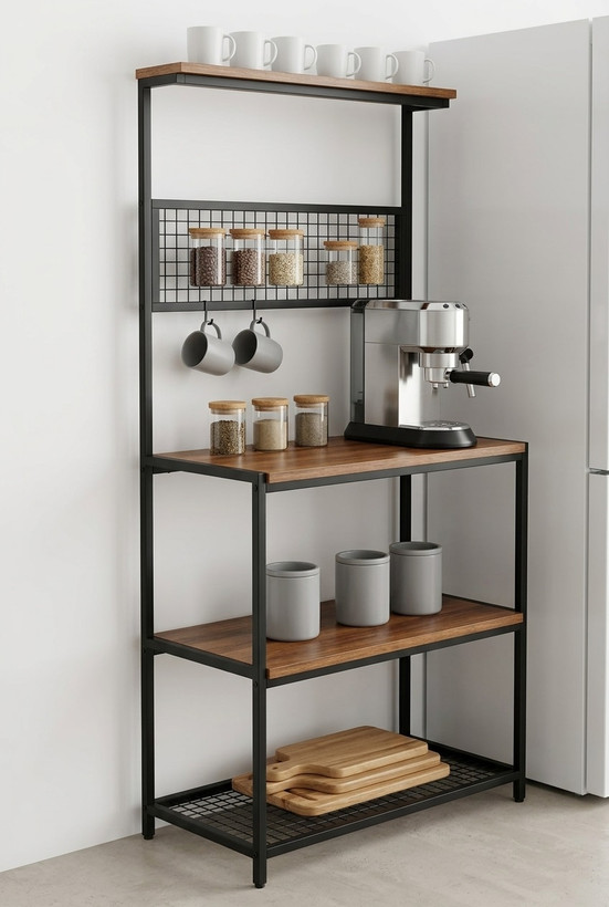 استند کافه ای و کافی بار مدل ERW 120000 چوب و فلز