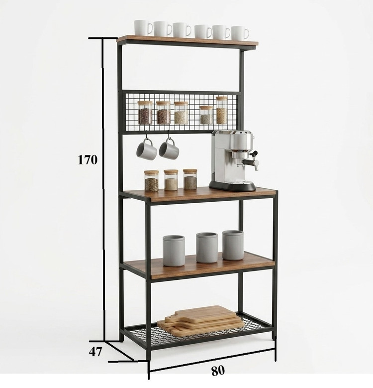 استند کافه ای و کافی بار مدل ERW 120000 چوب و فلز
